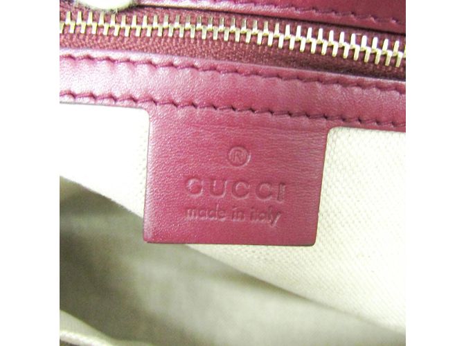 Gucci GG Canvas Mayfair Bandentasche Braun Beige Lila - Ansicht 13