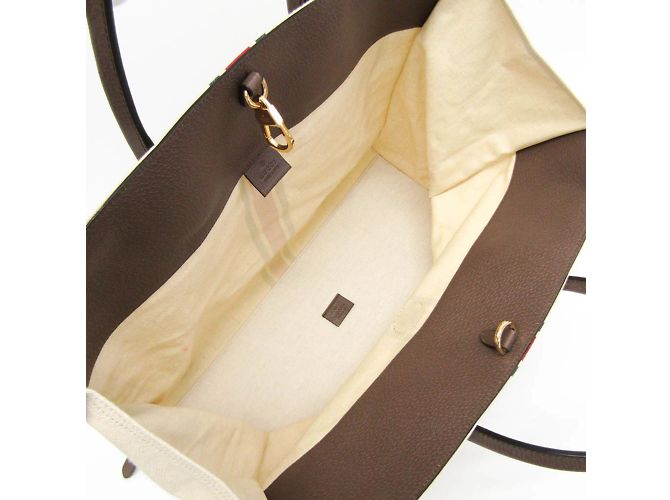 Borsa a spalla Gucci Sherry Line Interlocking G Bianco sporco - vista 3