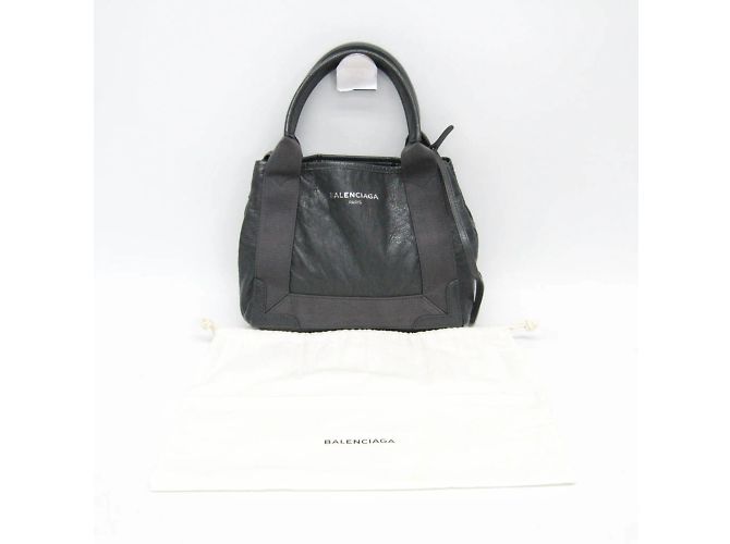 Borsa Balenciaga Navy Cabas XS 390346 Grigio antracite - vista 2