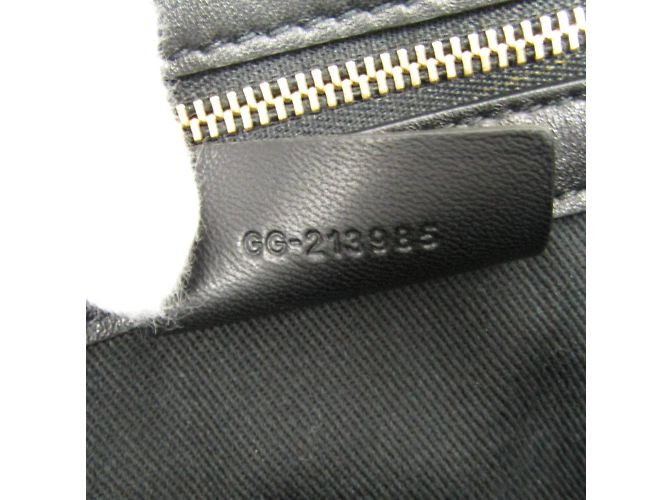 Schwarze Canvas-Tote von Salvatore Ferragamo - Ansicht 12