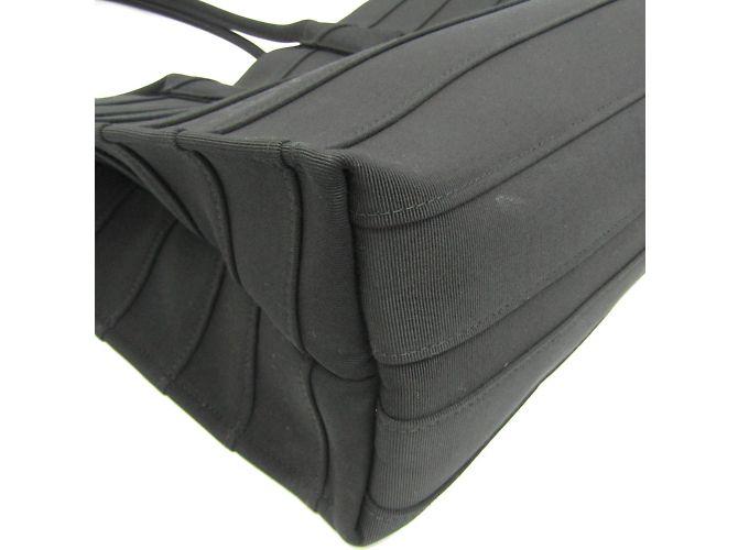 Schwarze Canvas-Tote von Salvatore Ferragamo - Ansicht 4
