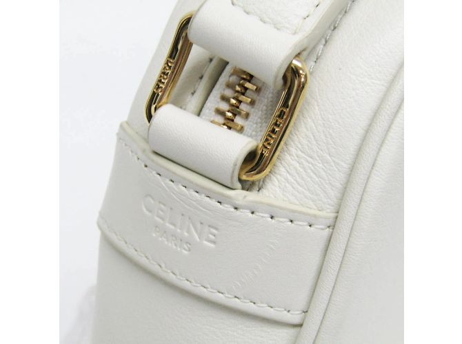 Céline Borsa a tracolla media Celine C Charm Bianco sporco - vista 10