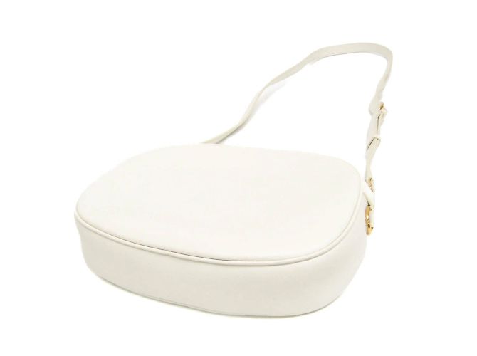 Céline Borsa a tracolla media Celine C Charm Bianco sporco - vista 2