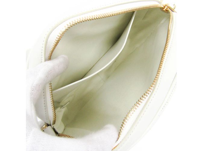 Céline Borsa a tracolla media Celine C Charm Bianco sporco - vista 3