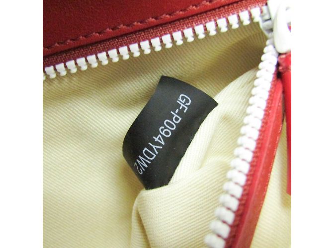 Borsa a manico singolo Valentino Garavani Spike Lockstuds Bianco Rosso - vista 17