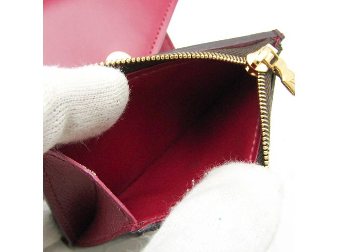 Billetera Monogram Zoe de Louis Vuitton Castaño Fucsia - vista 4