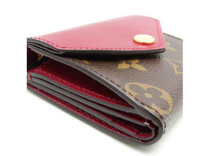 Billetera Monogram Zoe de Louis Vuitton Castaño Fucsia - vista 8
