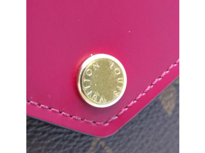 Billetera Monogram Zoe de Louis Vuitton Castaño Fucsia - vista 9