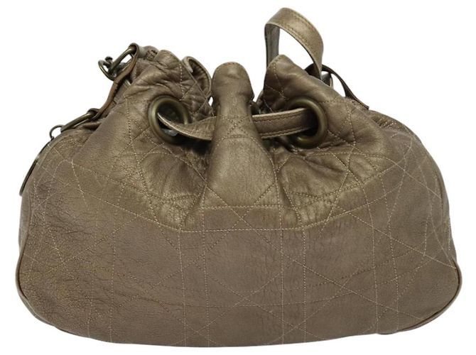 Borsa a Spalla Canage in Pelle Marrone Christian Dior Auth ep8509 - vista 13