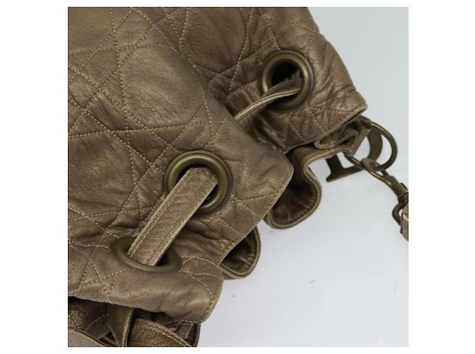 Borsa a Spalla Canage in Pelle Marrone Christian Dior Auth ep8509 - vista 6