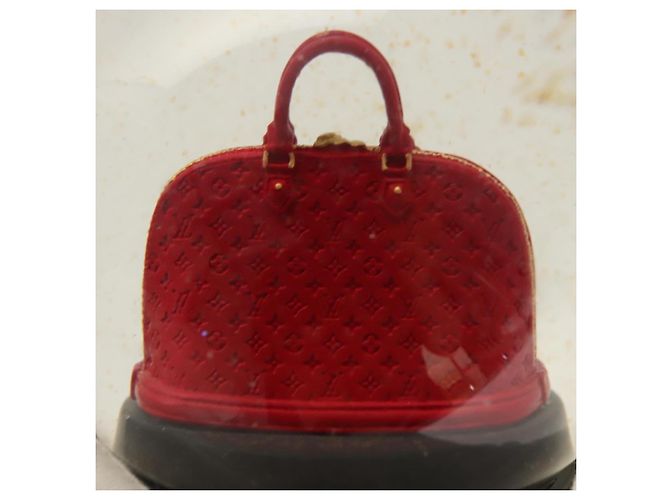 LOUIS VUITTON Snow Globe Alma VIP Limited Clear Red LV Auth ac3729 - view 11
