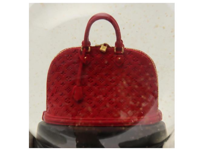 LOUIS VUITTON Snow Globe Alma VIP Limited Clear Red LV Auth ac3729 - view 12