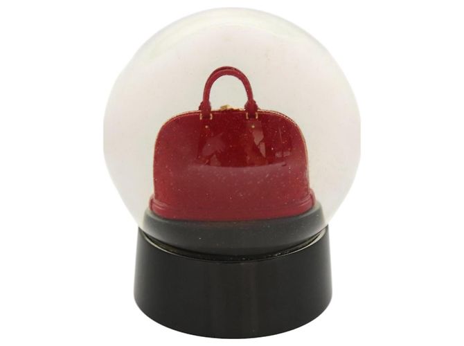LOUIS VUITTON Snow Globe Alma VIP Limited Clear Red LV Auth ac3729 - view 2