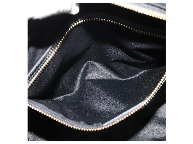Borsa a mano in pelle Salvatore Ferragamo 2 vie nera e oro Auth MX189 Nero D'oro - vista 21