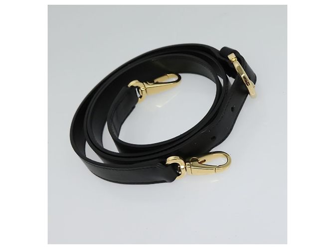 Borsa a mano in pelle Salvatore Ferragamo 2 vie nera e oro Auth MX189 Nero D'oro - vista 23