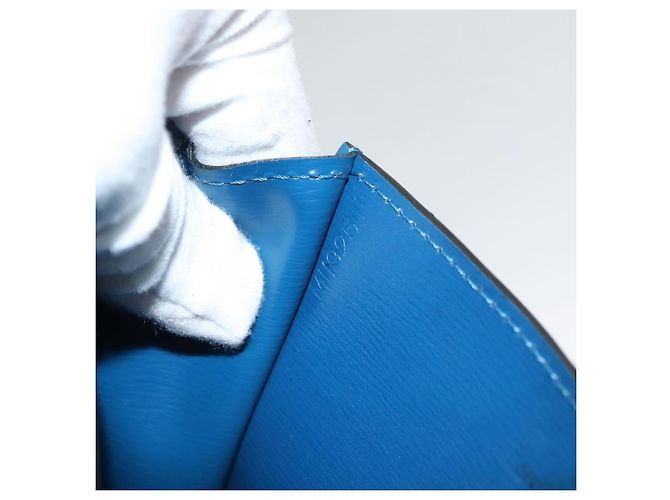 LOUIS VUITTON Epi Pochette Arche Borsa a Spalla Blu M52575 LV Auth KD396 - vista 12
