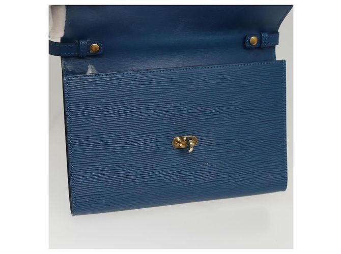 LOUIS VUITTON Epi Pochette Arche Borsa a Spalla Blu M52575 LV Auth KD396 - vista 20