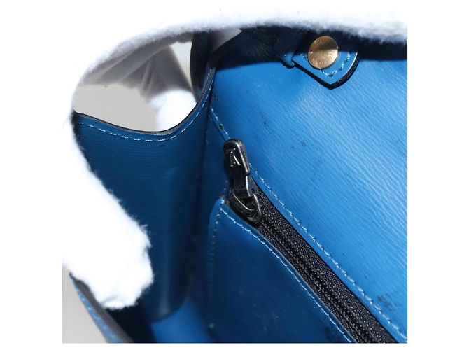 LOUIS VUITTON Epi Pochette Arche Borsa a Spalla Blu M52575 LV Auth KD396 - vista 23