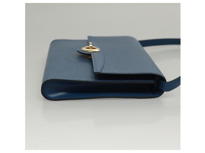 LOUIS VUITTON Epi Pochette Arche Borsa a Spalla Blu M52575 LV Auth KD396 - vista 3