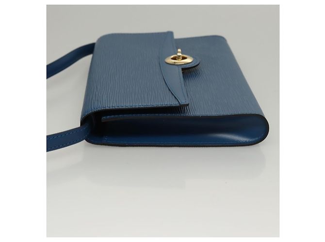 LOUIS VUITTON Epi Pochette Arche Borsa a Spalla Blu M52575 LV Auth KD396 - vista 4