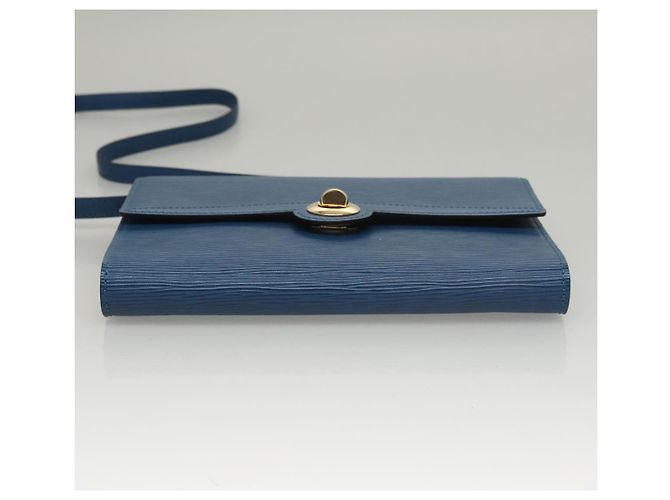 LOUIS VUITTON Epi Pochette Arche Borsa a Spalla Blu M52575 LV Auth KD396 - vista 5