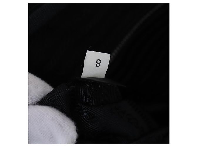 Saffiano Valigia PRADA in pelle Safiano nera Auth ep8401 Nero - vista 11