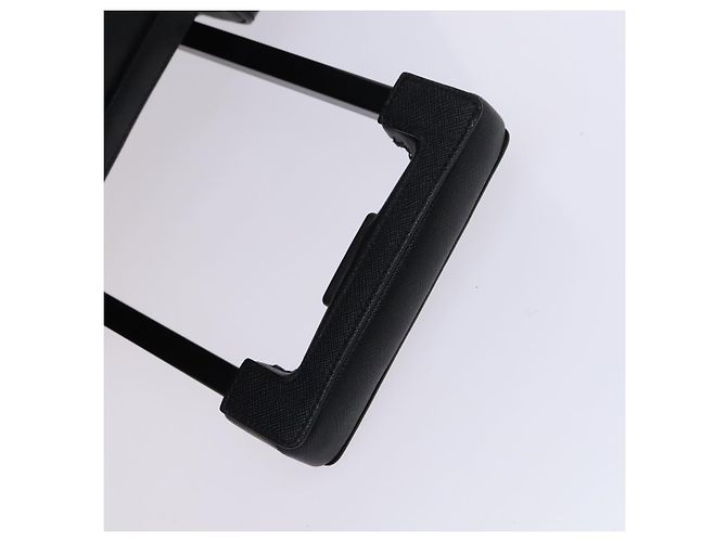 Saffiano Valigia PRADA in pelle Safiano nera Auth ep8401 Nero - vista 16