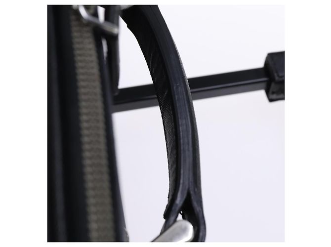 Saffiano Valigia PRADA in pelle Safiano nera Auth ep8401 Nero - vista 18