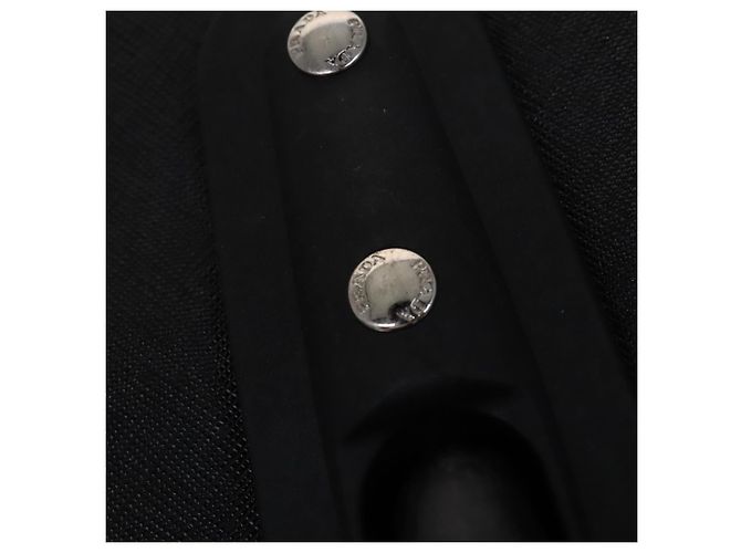 Saffiano Valigia PRADA in pelle Safiano nera Auth ep8401 Nero - vista 22