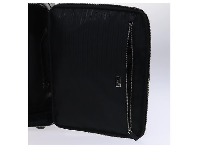 Saffiano Valigia PRADA in pelle Safiano nera Auth ep8401 Nero - vista 26