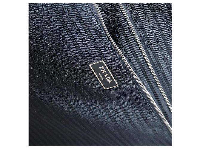 Saffiano Valigia PRADA in pelle Safiano nera Auth ep8401 Nero - vista 27