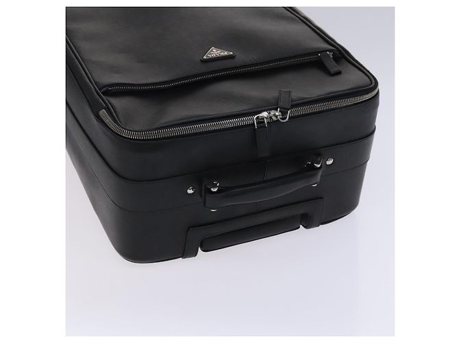 Saffiano Valigia PRADA in pelle Safiano nera Auth ep8401 Nero - vista 7
