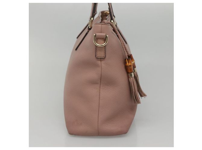 Borsa a mano in pelle GUCCI 2way Rosa Oro 365346 Auth bs24266 D'oro - vista 3