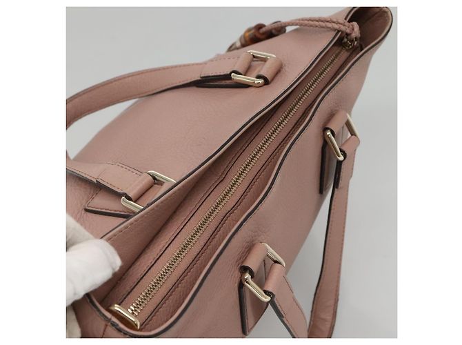 Borsa a mano in pelle GUCCI 2way Rosa Oro 365346 Auth bs24266 D'oro - vista 6