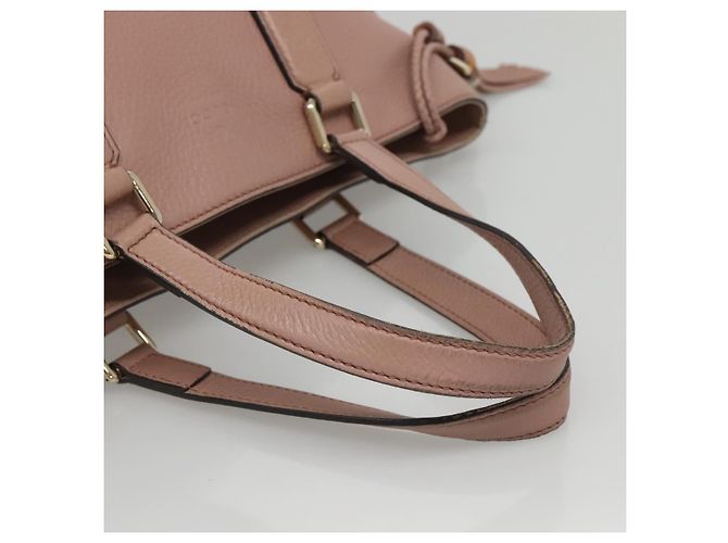 Borsa a mano in pelle GUCCI 2way Rosa Oro 365346 Auth bs24266 D'oro - vista 7