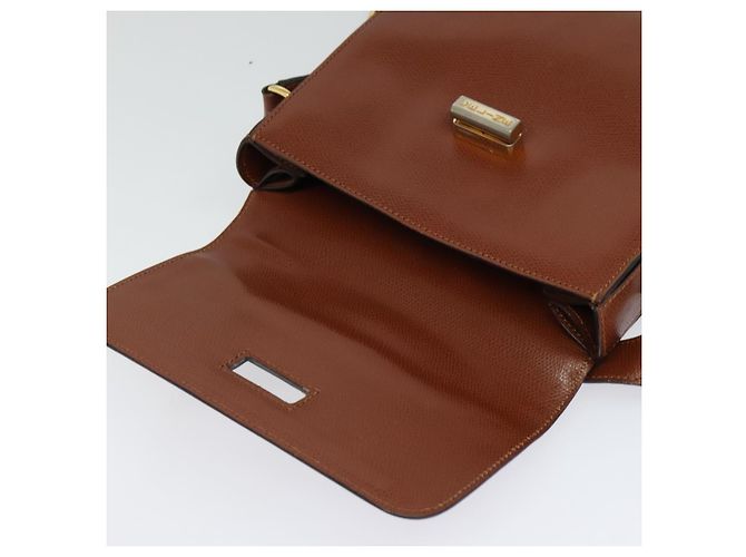 Céline Borsa a Spalla CELINE in Pelle Marrone Auth KD516 - vista 10