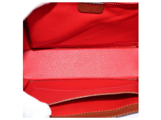 Céline Borsa a Spalla CELINE in Pelle Marrone Auth KD516 - vista 11