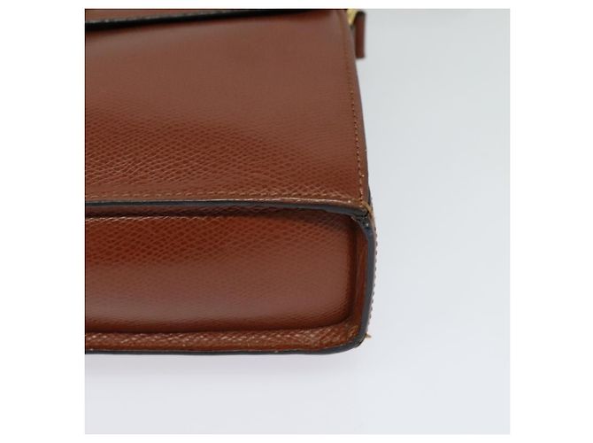 Céline Borsa a Spalla CELINE in Pelle Marrone Auth KD516 - vista 14