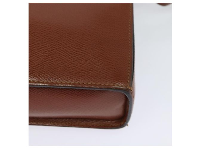 Céline Borsa a Spalla CELINE in Pelle Marrone Auth KD516 - vista 16
