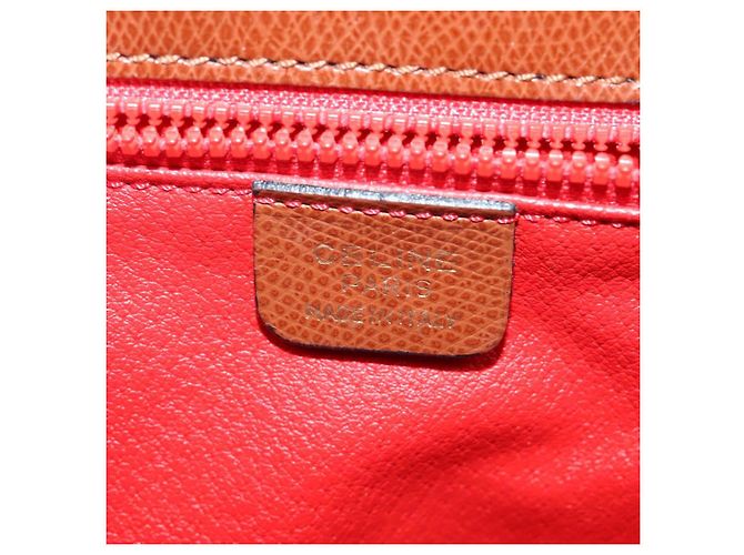 Céline Borsa a Spalla CELINE in Pelle Marrone Auth KD516 - vista 18