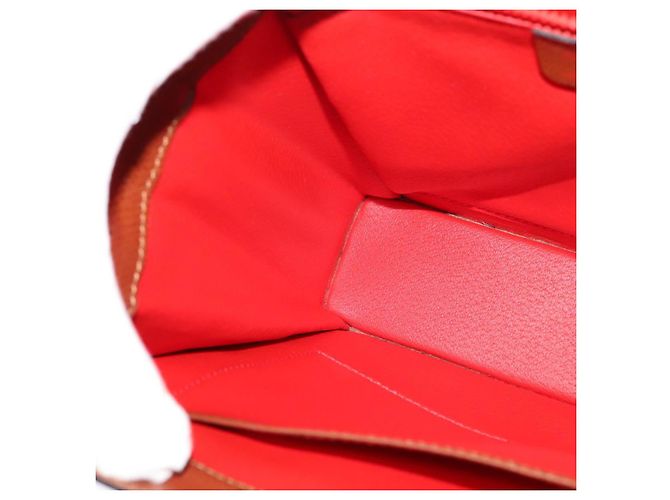 Céline Borsa a Spalla CELINE in Pelle Marrone Auth KD516 - vista 20