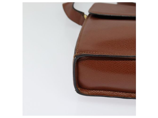 Céline Borsa a Spalla CELINE in Pelle Marrone Auth KD516 - vista 9