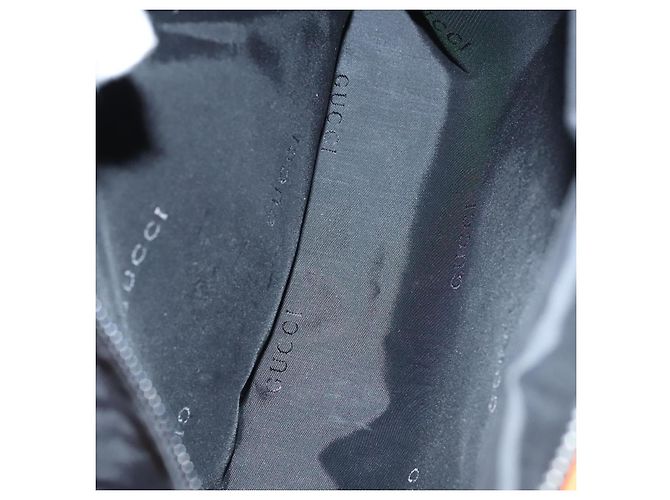 Borsa Boston GUCCI in nylon arancione e nero Auth BD1263 - vista 21