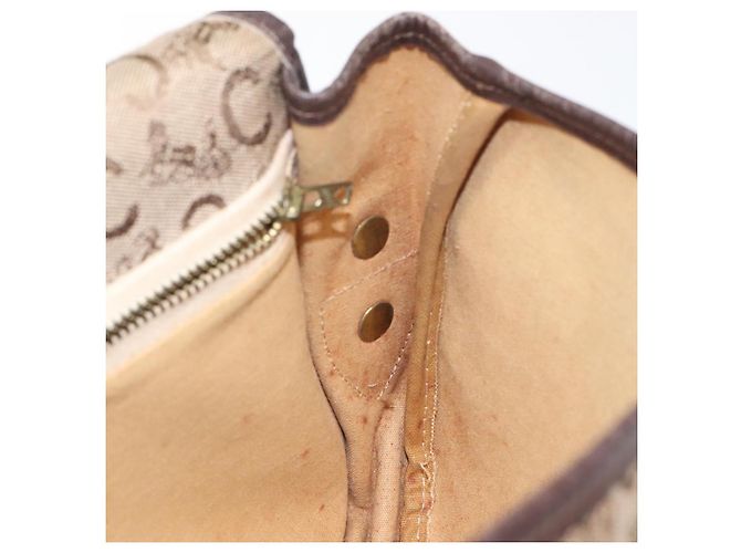 Céline Borsa a Spalla CELINE C Sulky in Tela Marrone Oro Auth bs24045 D'oro - vista 19