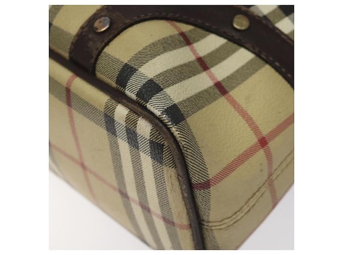 BURBERRY Nova Check Handtasche aus PVC Beige Auth KD523 - Ansicht 15