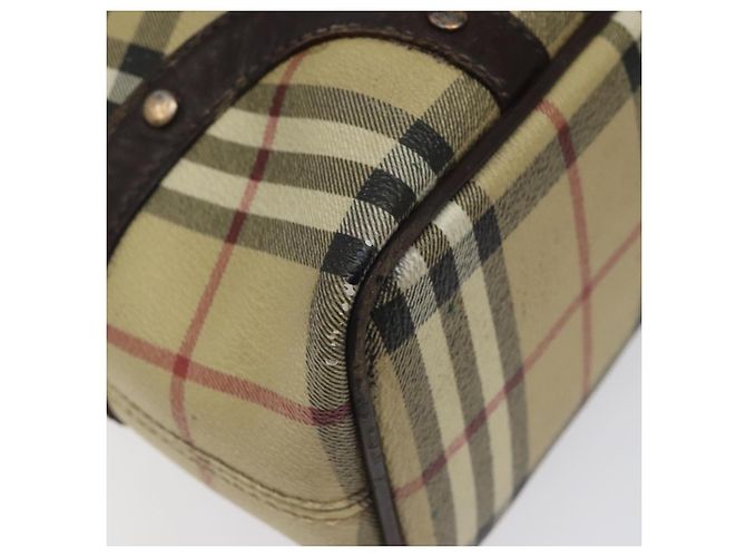 BURBERRY Nova Check Handtasche aus PVC Beige Auth KD523 - Ansicht 16