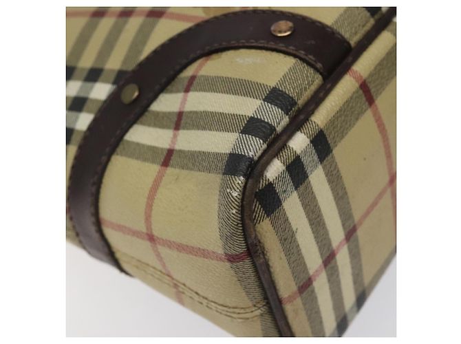 BURBERRY Nova Check Handtasche aus PVC Beige Auth KD523 - Ansicht 9