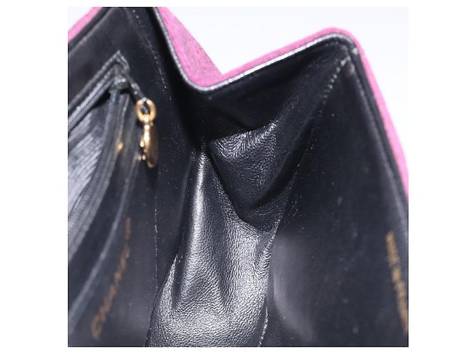 CHANEL Borsa Matelassé in Cotone Viola CC Auth BD1572 Porpora - vista 19