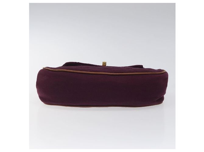 CHANEL Borsa Matelassé in Cotone Viola CC Auth BD1572 Porpora - vista 5