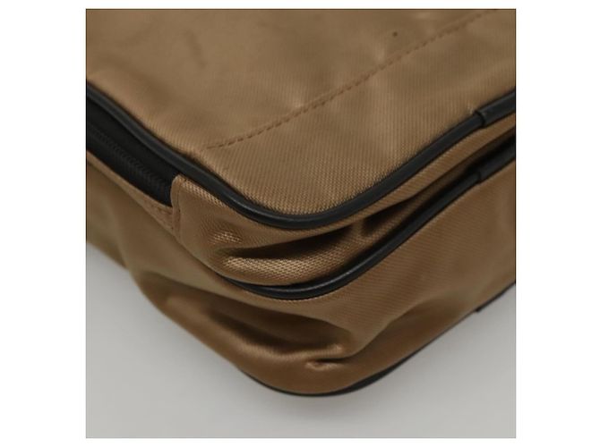 Borsa a spalla in nylon beige Burberry Black label Auth bs24395 - vista 14